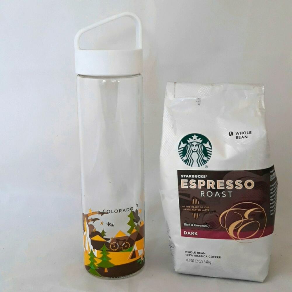 Starbucks Colorado You Are Here Glass Water Bottle